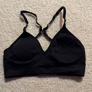 Athleta Black V-Neck Bralette
